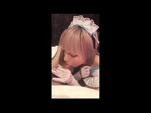❤️ Japanese Idol [mayuka], French maid costume, part 1, blowjob and jerk off with lotion ❌ sluts sa amon ❌